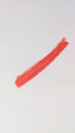 Die Farbkarte zum Lippenstift Warm Red aus der Heartbeat Collection von Martina Otte Cosmetics®