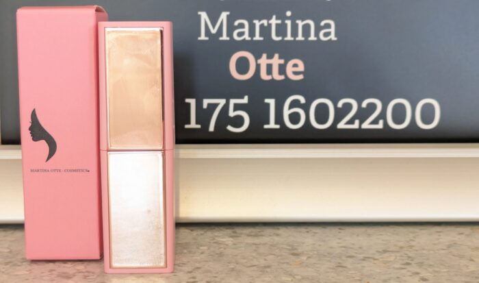 Die Rückseite des Lippenstifts von Martina Otte Cosmetics®