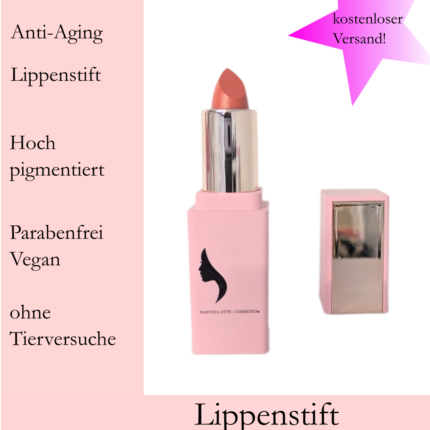 Haltbarer Anti Aging Lippenstift Sexy Sienna aus der Heartbeat Collection von Martina Otte Cosmetics®