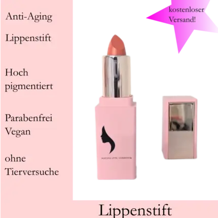 Haltbarer Anti Aging Lippenstift Sexy Sienna aus der Heartbeat Collection von Martina Otte Cosmetics®