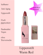 Lippenstift Warm Red aus der Heartbeat Collection von Martina Otte Cosmetics®