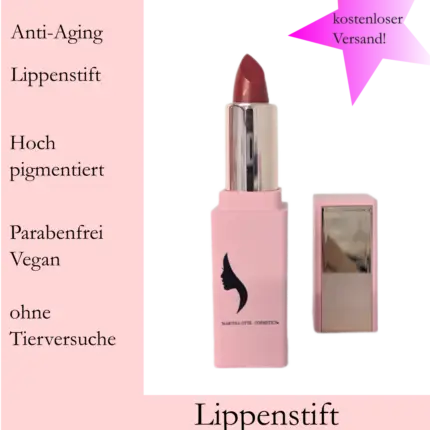 Lippenstift Warm Red aus der Heartbeat Collection von Martina Otte Cosmetics®